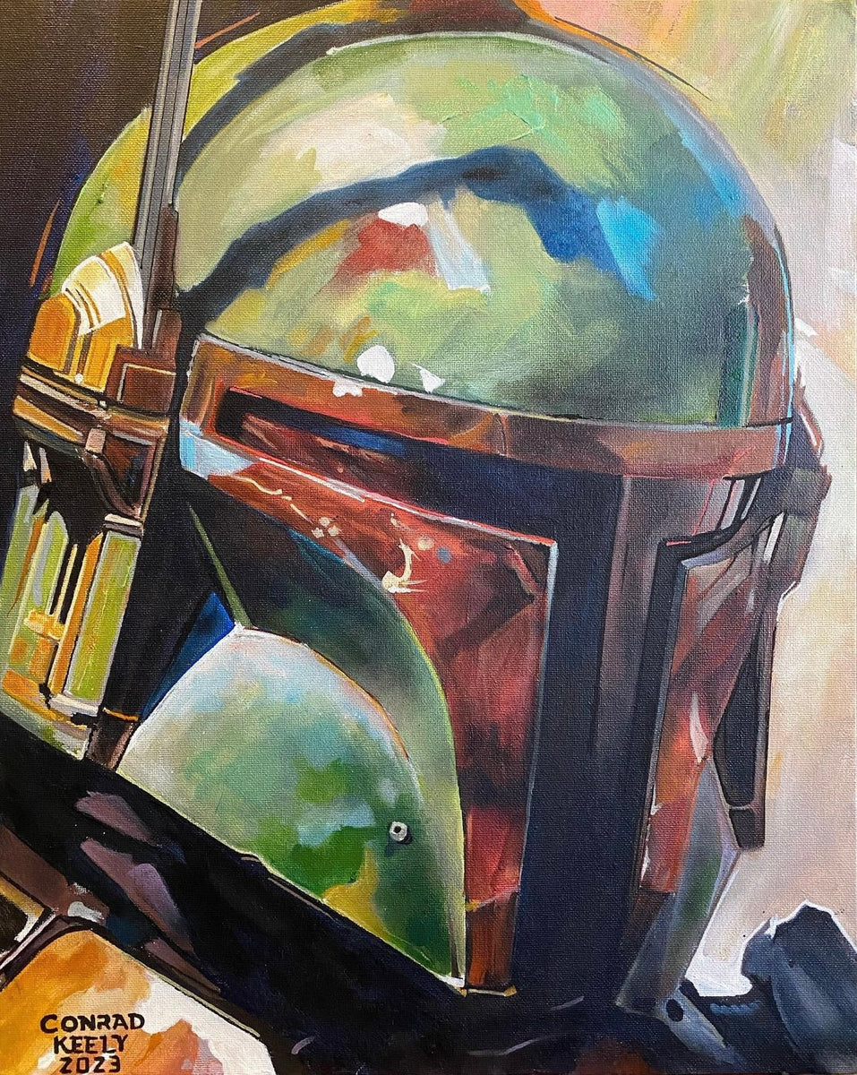 Boba Fett — Original Painting – Conrad Keely Art, image size:957x1200