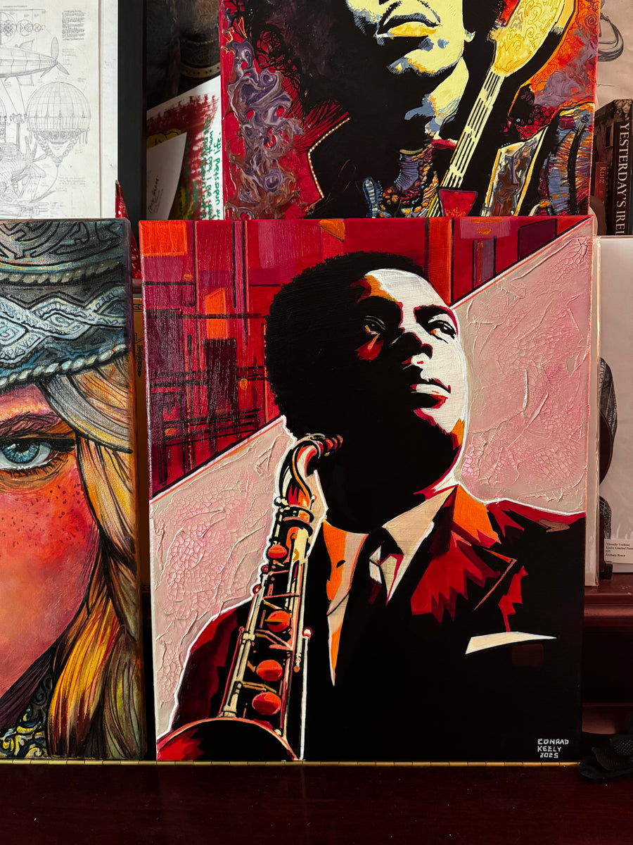 Birdland - portrait of Charlie Parker – Conrad Keely Art