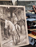 Lady Godiva Dressed So Demurely - Original Drawing