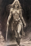 Valeria (From Conan the Barbarian) “Do You Wanna Live Forever?” - Original Drawing
