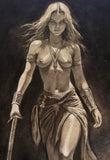 Valeria (From Conan the Barbarian) “Do You Wanna Live Forever?” - Original Drawing