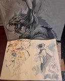 Ishtar and Tiamat - Original Drawing