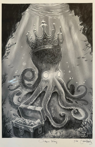 Octopus King Print