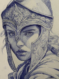 Defender of Troy - original drawing