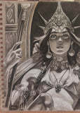 Queen of the Night - Original Drawing