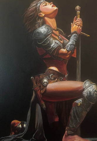 Before the Battle — Original Painting by Conrad Keely