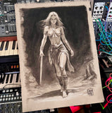 Valeria (From Conan the Barbarian) “Do You Wanna Live Forever?” - Original Drawing