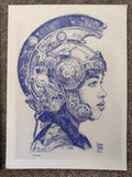Saturnine Hoplite of the Rim Golds - print