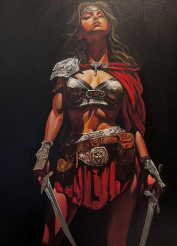Gladiatrix — Original Painting by Conrad Keely