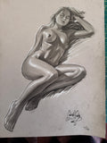 Nude study original sketch