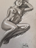 Nude study original sketch