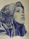Fremen girl - original drawing