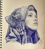Fremen girl - original drawing