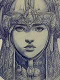 Byzantine Shield Maiden - original drawing