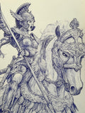 Gonfalonier of the Valkyrie - original drawing