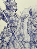 Gonfalonier of the Valkyrie - original drawing