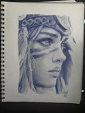 Girl In Cosplay - original drawing