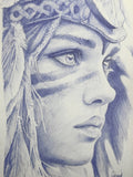 Girl In Cosplay - original drawing