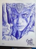Boudicca of the Iceni - original drawing