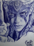 Boudicca of the Iceni - original drawing