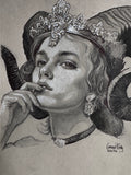 Queen Satyr - original drawing