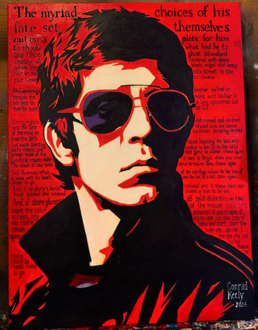 Lou Reed original painting