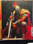 Leonidas before Thermopylae - original painting
