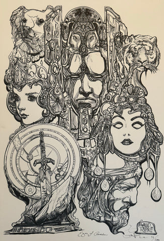Eyes of Panesh — Limited edition art print by Conrad Keely