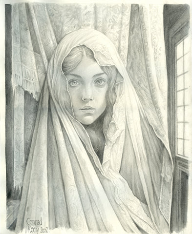 Hidden Princess — Limited edition art print by Conrad Keely