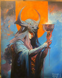 Oracle of Cups — Limited edition art print by Conrad Keely