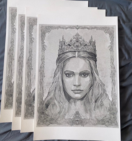 Princess — Limited edition art print by Conrad Keely